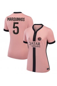 Fotbalové Dres Paris Saint-Germain Marquinhos #5 Dámské Třetí Oblečení 2024-25 Krátký Rukáv